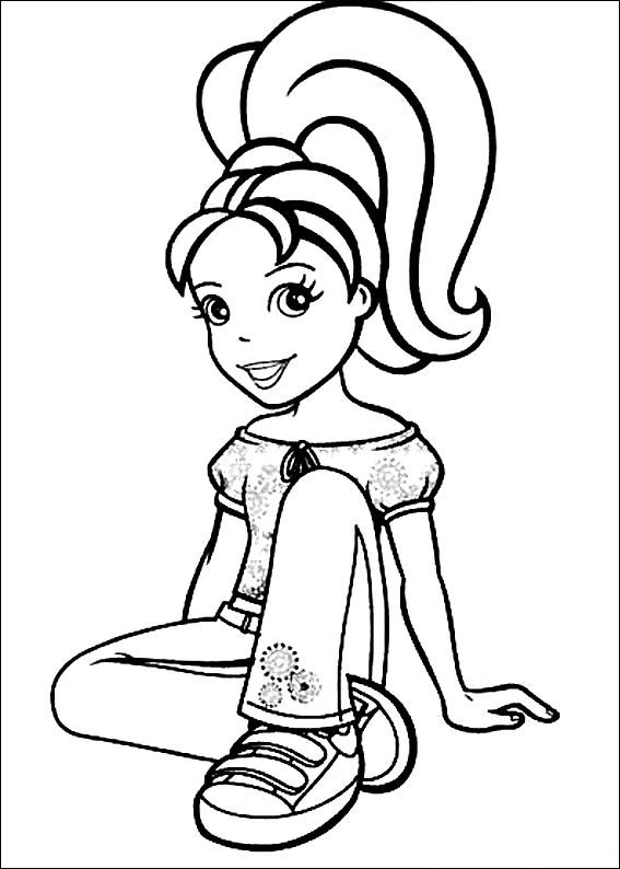 Kids-n-fun.com | Create personal coloring page of Polly Pocket coloring